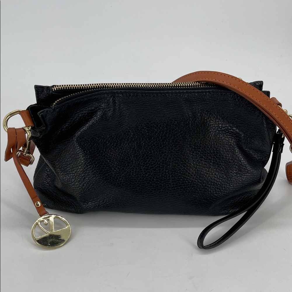 Valentina Black Crossbody Bag/Clutch Removable Strap